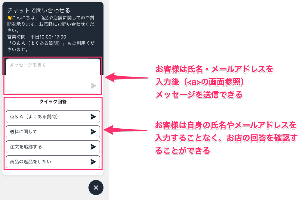 Shopify Inbox のチャット画面から見る情報の取得